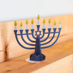 Kids Lovepop Pop-Up Stickers|Hanukkah 12/14|Stickerpop™: Hanukkah Menorah (1-Pack)