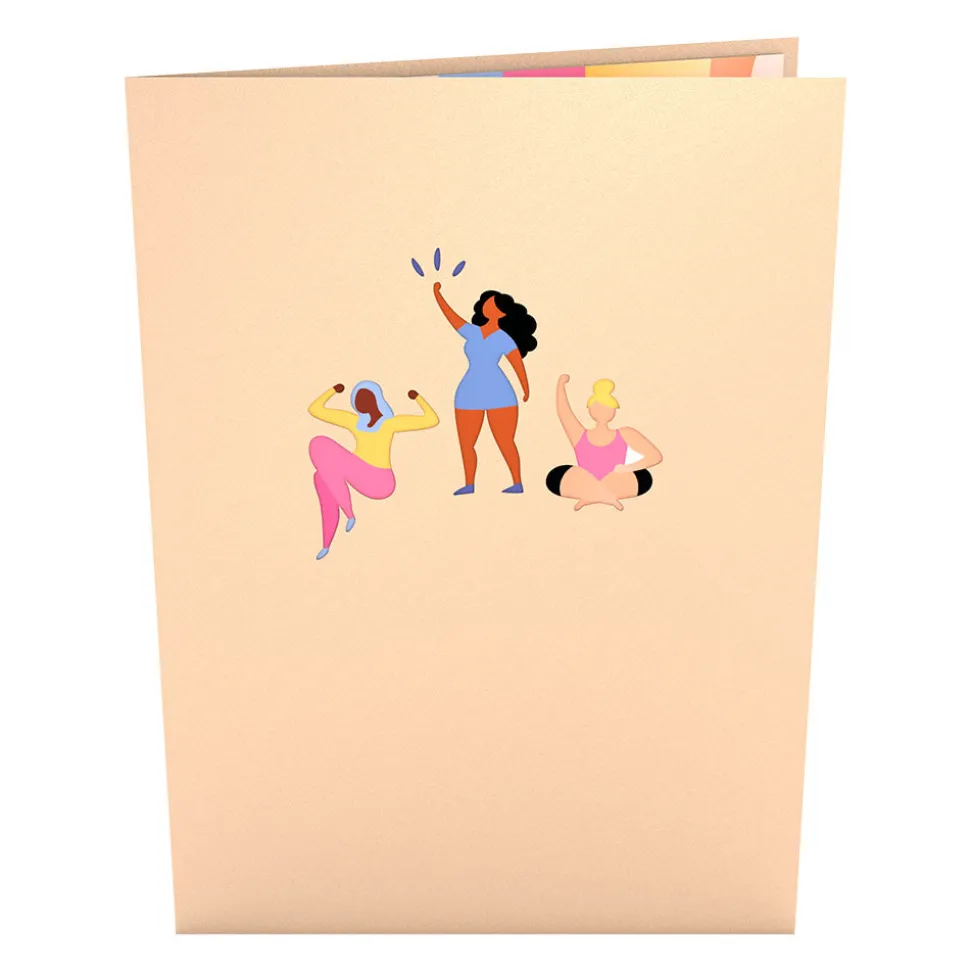 Women Lovepop Greeting Cards|International Women'S Day 3/8|Stronger Together Pop-Up Card