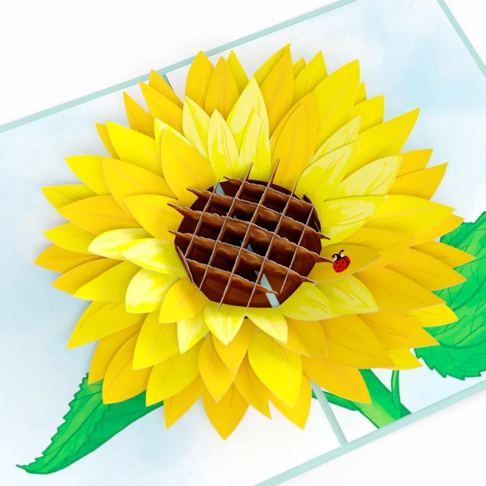 Lovepop Birthday|Sunflower 50th Birthday Pop-Up Card and Sentiment Set
