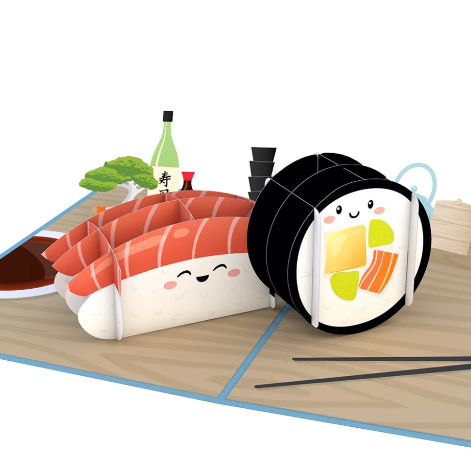 Lovepop Birthday|Sushi Birthday Pop-Up Card and Sentiment Set