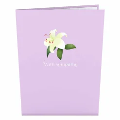 Lovepop Greeting Cards|Sympathy|Sympathy Lily Pop-Up Card
