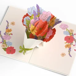 Lovepop Greeting Cards|Thank You|Thanks a Bunch Bouquet Pop-Up Card