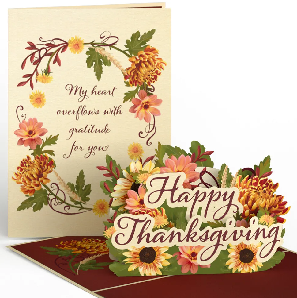 Lovepop Pop-Up Bouquets|Card & Gift Bundles|Thanksgiving Gratitude Pop-Up Card & Bouquet Bundle