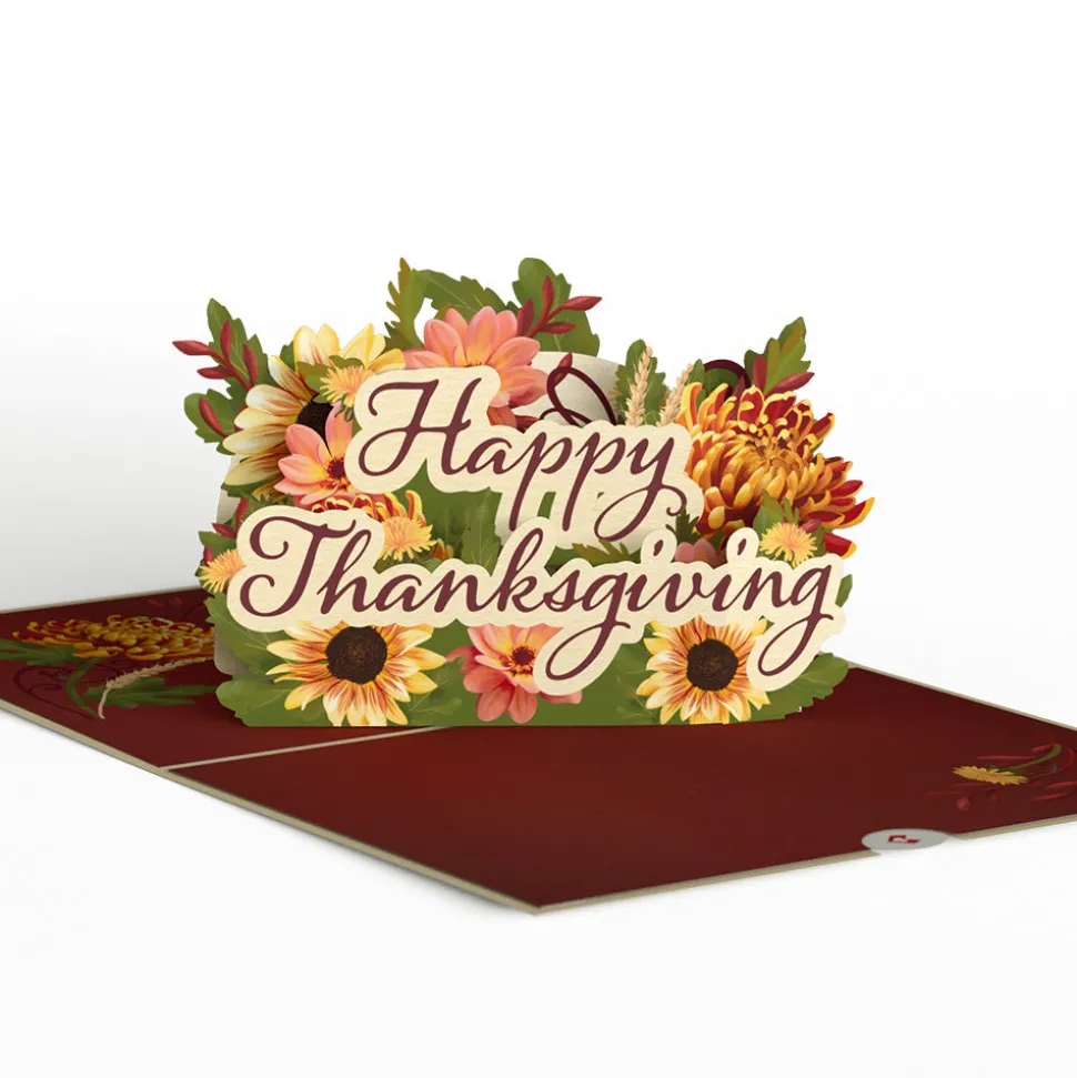 Lovepop Pop-Up Bouquets|Card & Gift Bundles|Thanksgiving Gratitude Pop-Up Card & Bouquet Bundle
