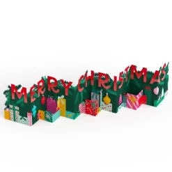 Lovepop Christmas 12/25|Under the Tree Merry Christmas Loooooong Card™ (Expands to 2 feet)