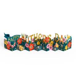 Lovepop Decor|Mother'S Day 5/11|Vibrant Blooms Mother's Day Loooooong Card™ (Expands to 2 feet)