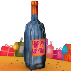 Lovepop Birthday|Vintage Wine Birthday Pop-Up Card and Sentiment Set for Any Man