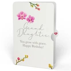 Lovepop Birthday|Watercolor Orchid Birthday Pop-Up Card and Sentiment Set for Granddaughter