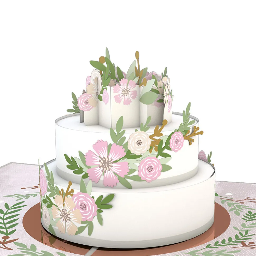Lovepop Greeting Cards|Congratulations|Wedding Cake Pop-Up Card