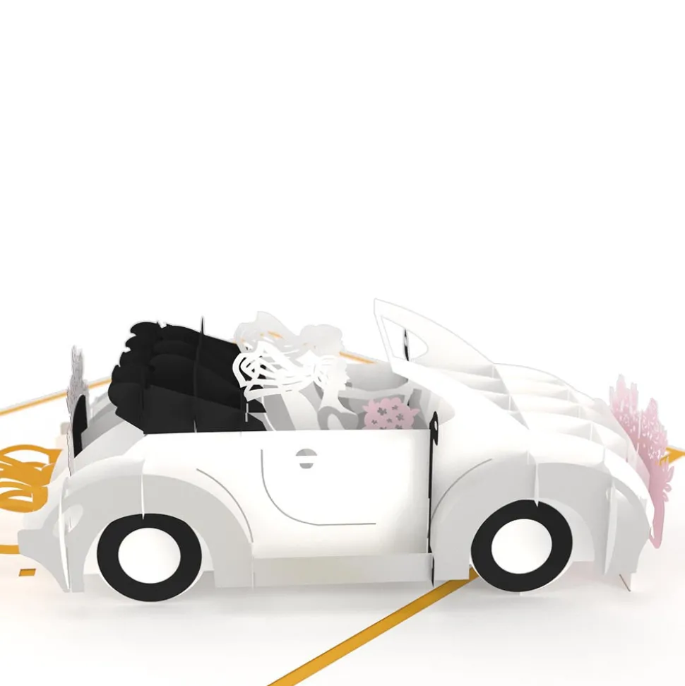 Lovepop Greeting Cards|Wedding|Wedding Car Brides Pop-Up Card