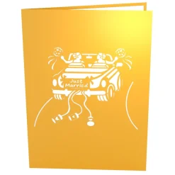 Lovepop Greeting Cards|Wedding|Wedding Car Brides Pop-Up Card