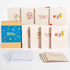 Lovepop Value Packs|Birthday|Whimsical Birthday Box Set (Assorted 12-Pack): Paperpop® Card