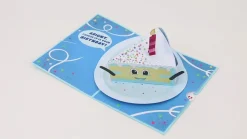 Lovepop Birthday|Whimsical Birthday Cake Slice Pop-Up Card