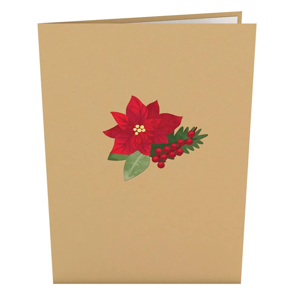 Lovepop Greeting Cards|Christmas 12/25|Winter Flower Basket Pop-Up Card