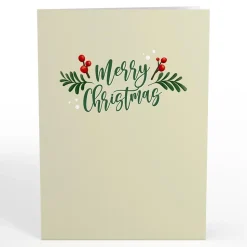 Lovepop Greeting Cards|Christmas 12/25|Winter Greens Christmas Candle Pop-Up Card