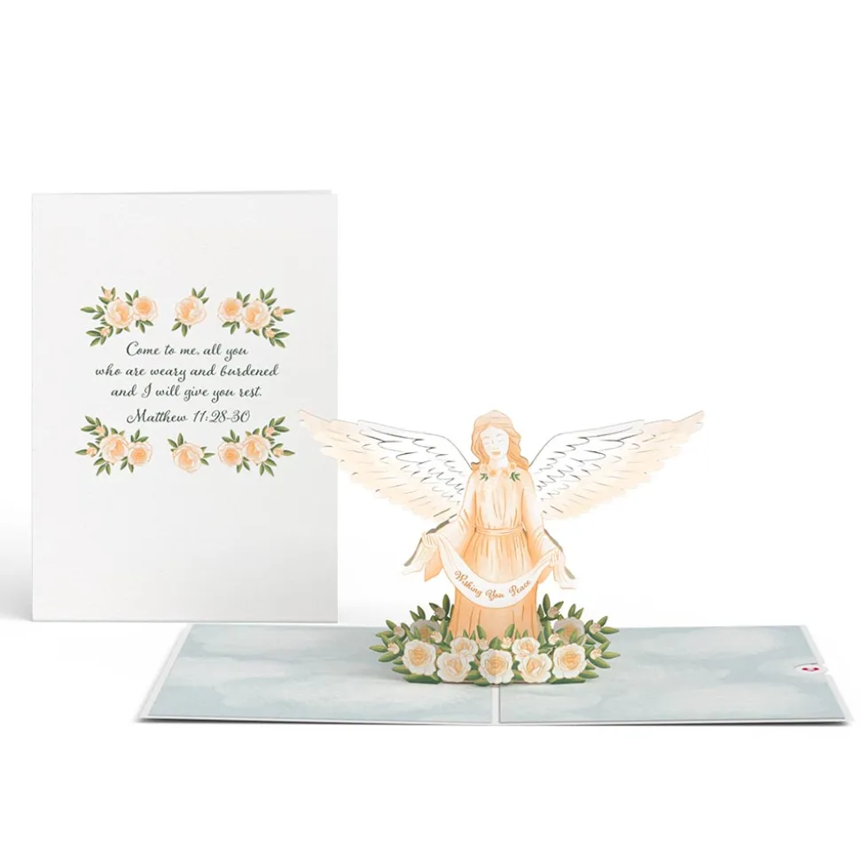 Lovepop Greeting Cards|Religious|Wishing You Peace Sympathy Pop-Up Card