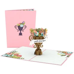 Women Lovepop Greeting Cards|International Women'S Day 3/8|World's Best Mom Pop-Up Card