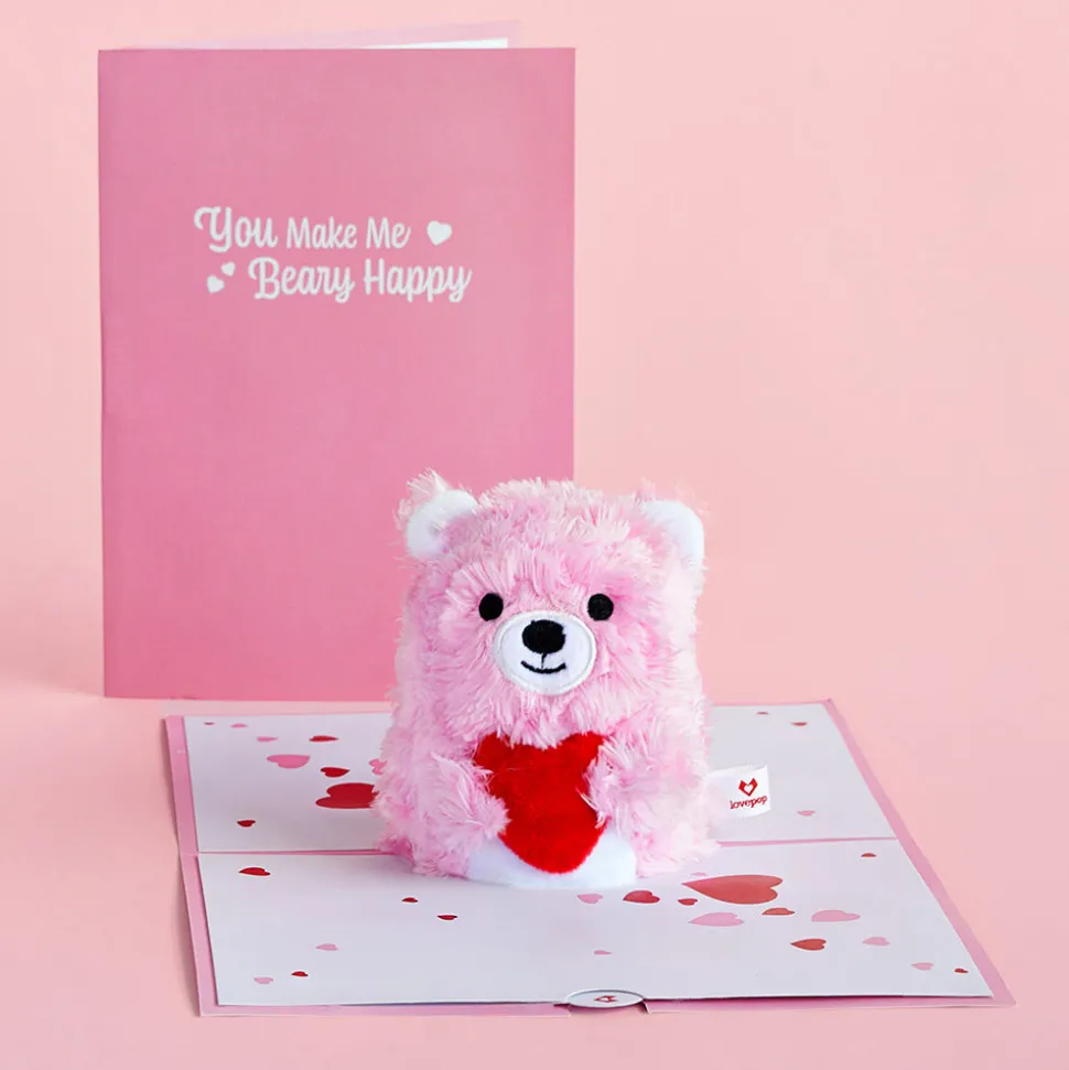 Lovepop Plushpop|Anniversary|You Make Me Beary Happy' Plushpop Card