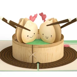 Kids Lovepop Greeting Cards|Valentine'S Day 2/14|You're All That and Dim Sum Pop-Up Card
