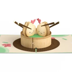 Kids Lovepop Greeting Cards|Valentine'S Day 2/14|You're All That and Dim Sum Pop-Up Card