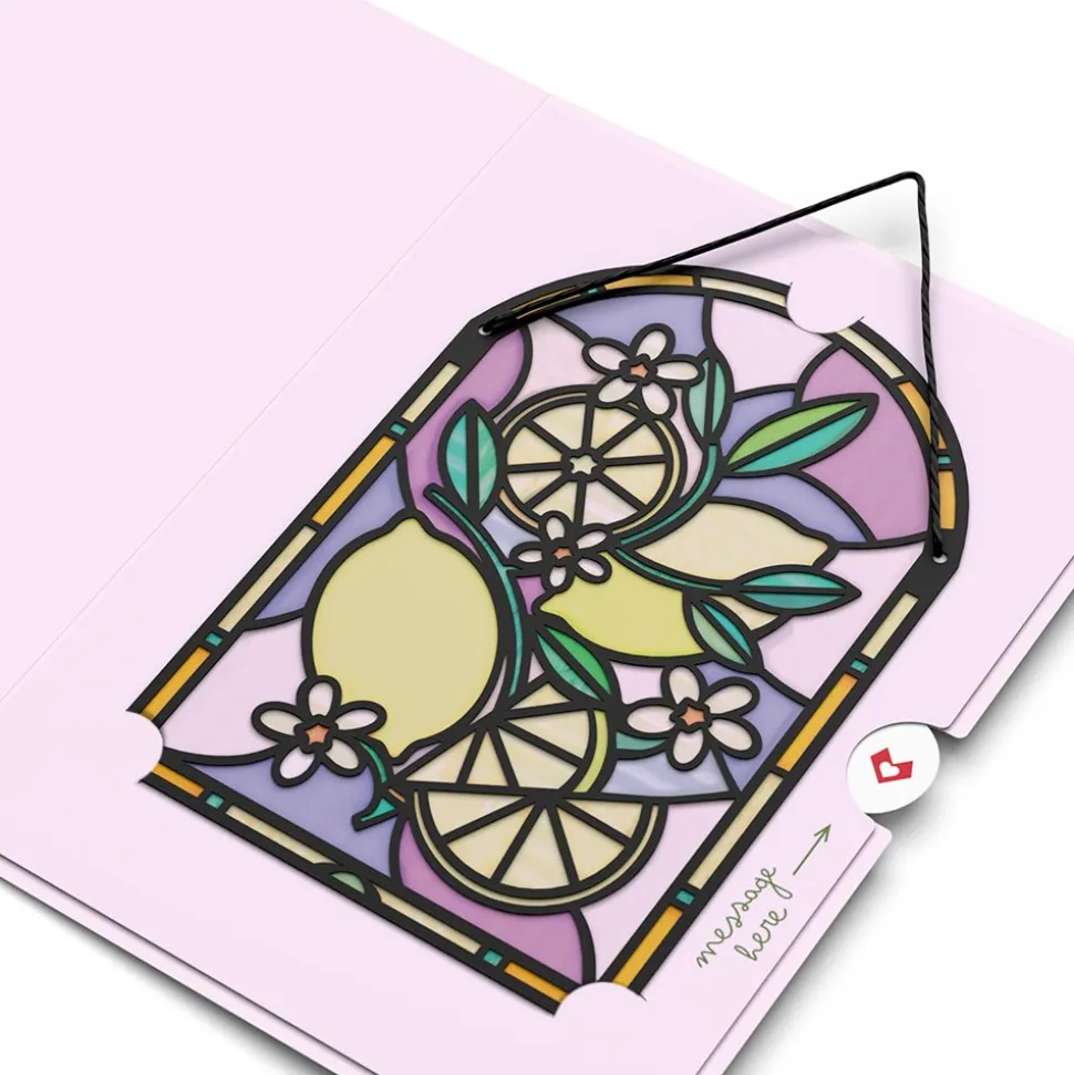 Lovepop Suncatcher Cards|Birthday|Zest Birthday Lemons Suncatcher Card